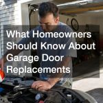 What Homeowners Should Know About Garage Door Replacements